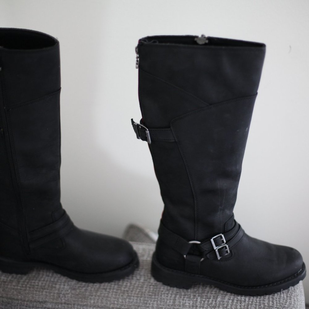 Harley-Davidson Women's Lomita 15.25-Inch Black Motorcycle Boots D84325 Size 8